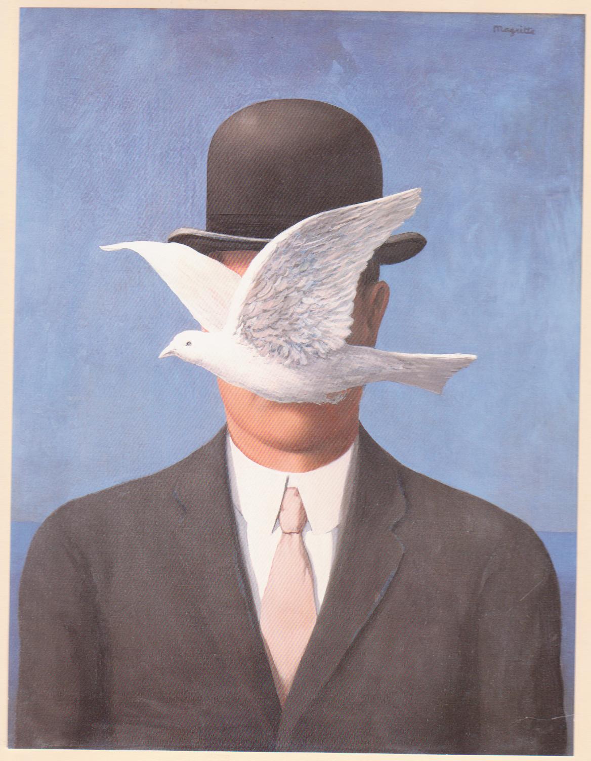 Stampa Su Tela Magritte Surrealista: Quadro Astratto Per Parete, 30x40 Cm (Senza Cornice) – Decorazione Moderna - 2