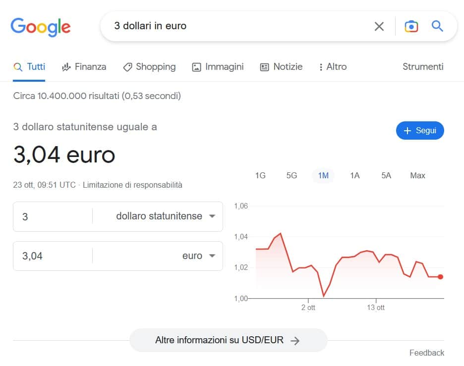 2 passo conversione valuta