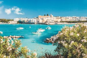 Italian,Summer,Holidays-,Otranto,Town,In,Puglia,With,Crystal,Turquoise