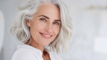 Faux Bob: il finto caschetto che risalta i capelli bianchi