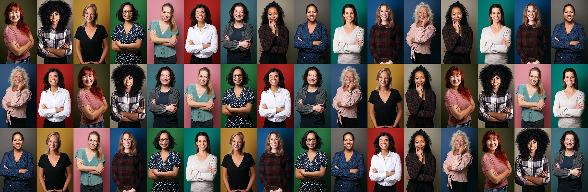 Portraits of 12 beautiful commercial powerfull women