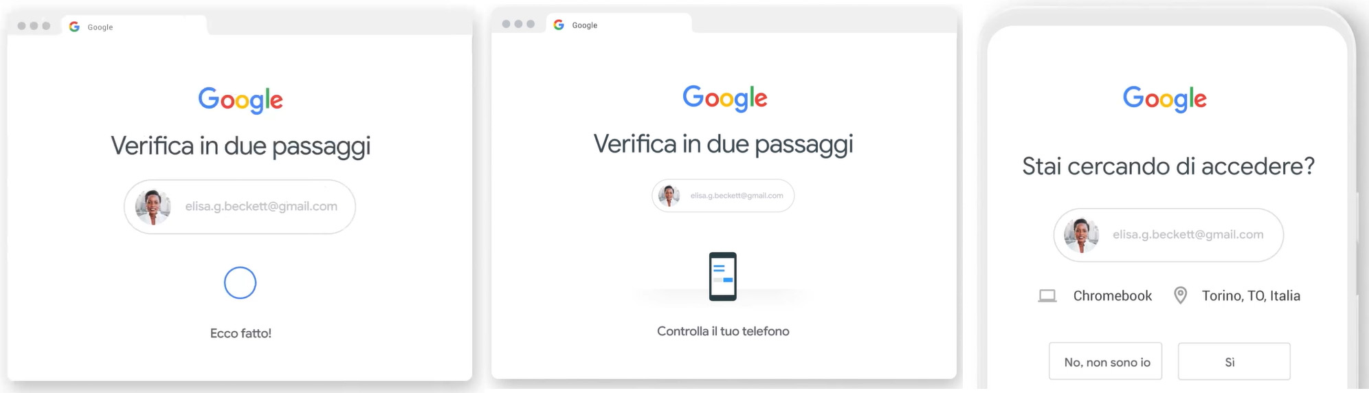 verifica in due passaggi